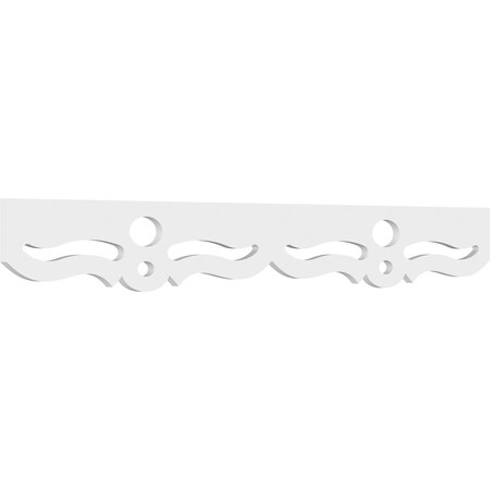 Ekena Millwork Monticello Architectural Grade PVC Running Trim, 6"H x 5/8"P x 48"L RUNP06X0625X48CEL